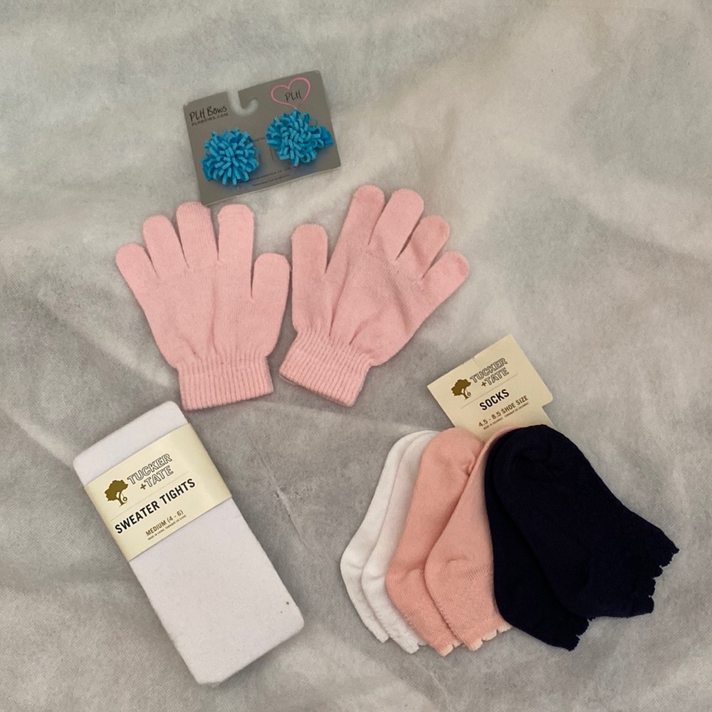 Assorted approximately size 4-6 HT “38-45” WT 38-50 lbs Girls Accessories.